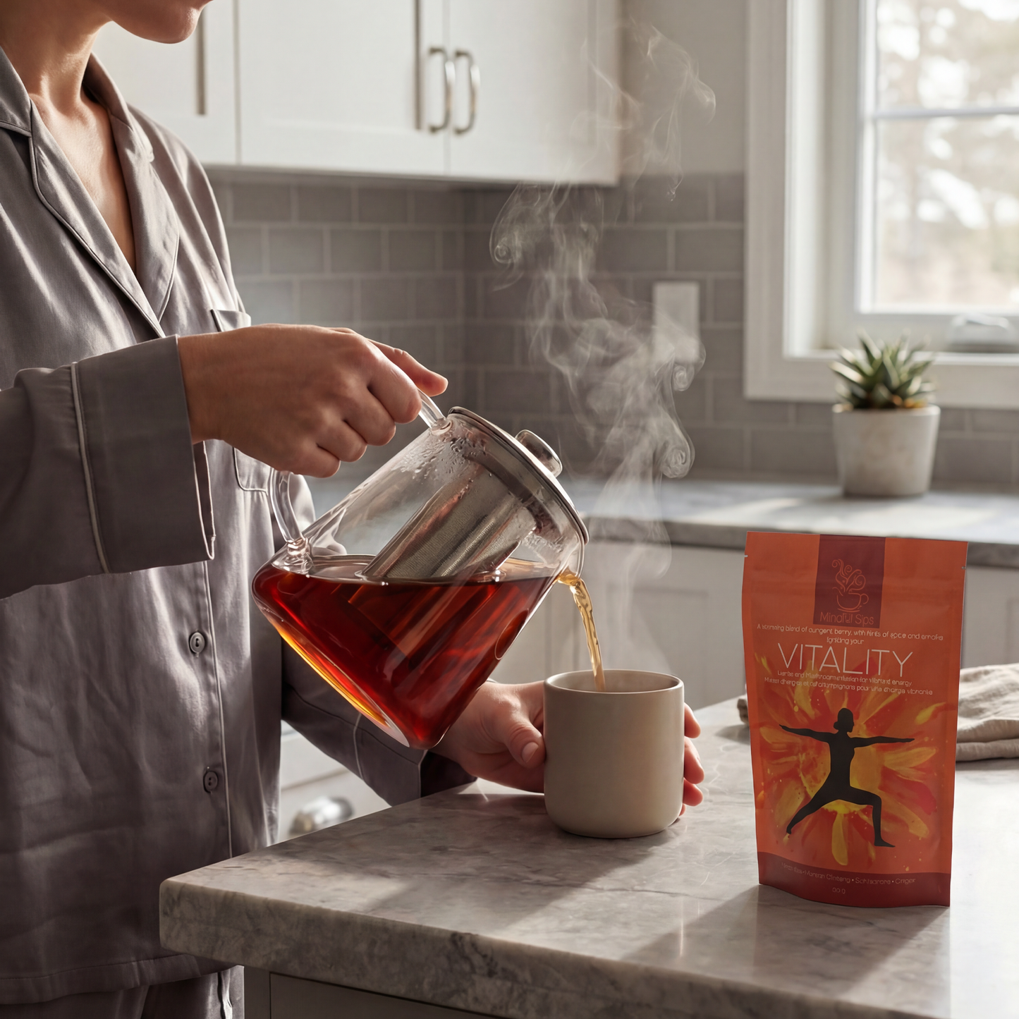 Vitality | Energy & Vitality Loose Leaf Mushroom & Herb Tea | 60g